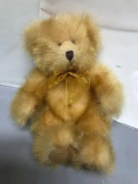 VTG Pennington Russ Berrie Teddy Bear Small Lt Brown Stuffed Animal ~Free Ship~