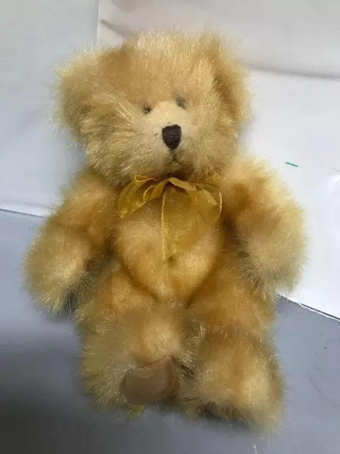 VTG Pennington Russ Berrie Teddy Bear Small Lt Brown Stuffed Animal ~Free Ship~