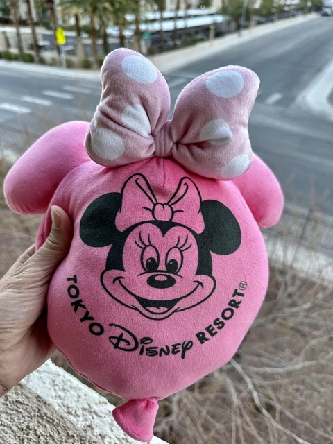 NEW Tokyo Disney Resort Pink Plush Minnie Mouse Balloon Shoulder Bag Purse 2023