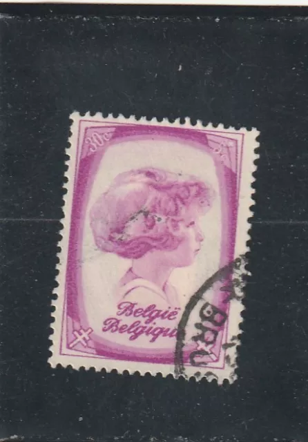 L6181 BELGIQUE timbre Y&T N° 489 de 1938 " Effigie Prince Albert de L " Oblitéré