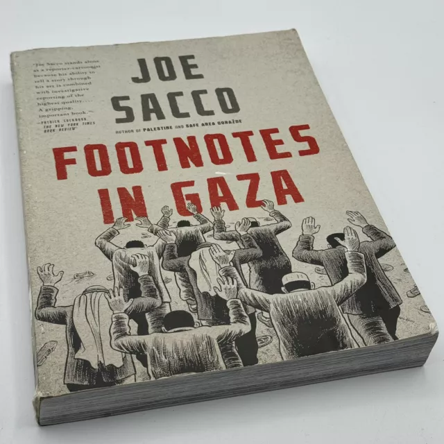 Joe Sacco Footnotes In Gaza Cartoon Book 2009 First Edition