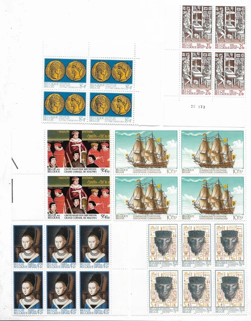 1973 - Histoire COB 1677 / 1682 YT 1669 / 1674 - Livraison 0€ dès 5 lots groupés