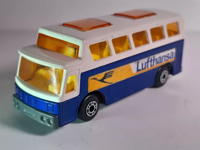 Matchbox Superfast 65 Airport Coach Lufthansa Reisebus Made in England