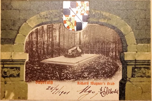Cartolina - Germania - Bayreuth - Richard Magher's Grab - 1901