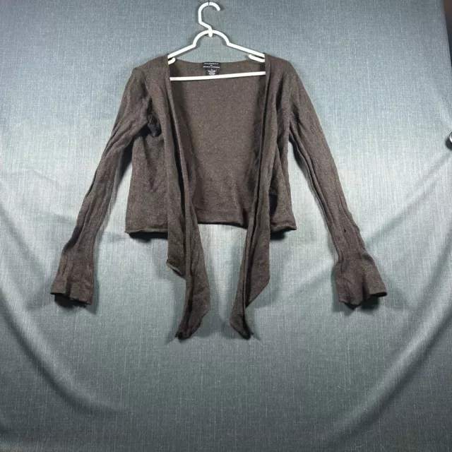 Philosophy Republic Sweater Women's Small Brown Cashmere Long Sleeve Cardigan