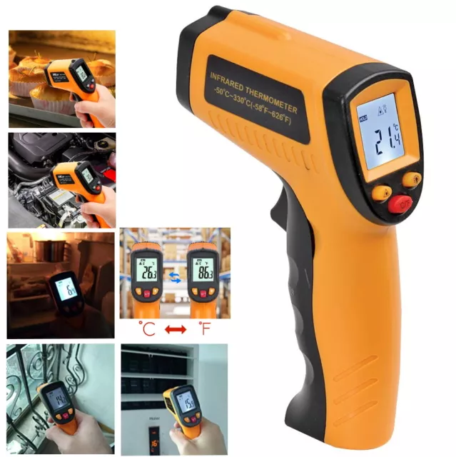 Thermometer Non-contact IR Laser Infared Handheld Digital Temperature Gun UKSHIP