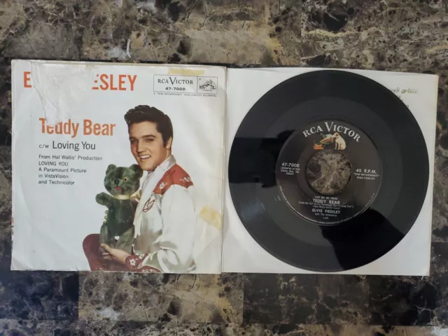 Elvis Presley Loving You/Teddy Bear 7" 45 RPM RCA VICTOR 47-7000