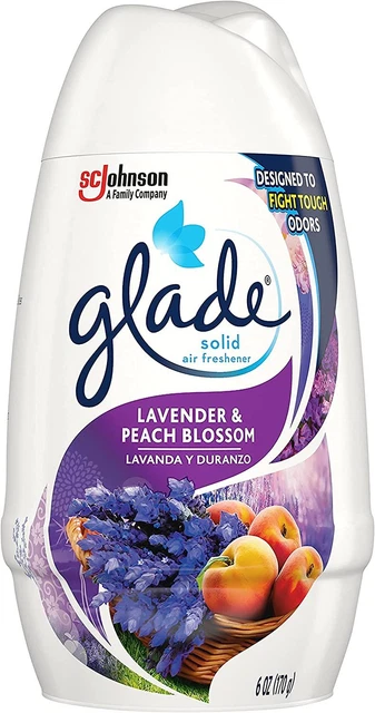 Glade Solid Air Freshener, Deodorizer for Home and Lavender & Peach Blossom
