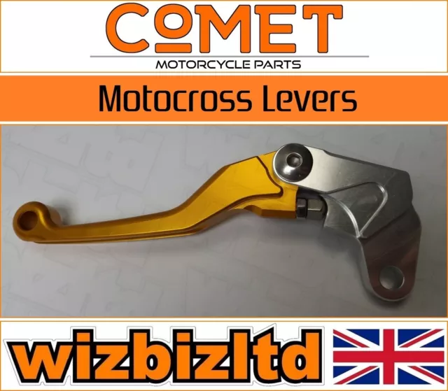 Suzuki RM 125 1989-1995 [MX Adjustable Race Clutch Lever] [Comet Gold Finish]