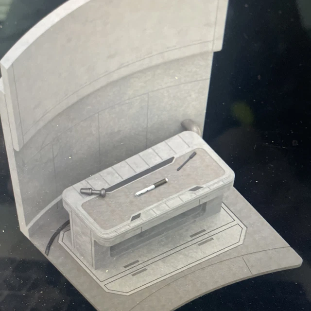 CUSTOM Jedi Workbench. Jedi Survivor FRONT DIORAMA for 3.75"  FIGURE STAR WARS