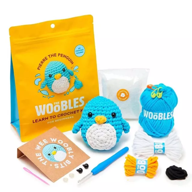 Beginner Crochet Kit with Crochet DIY Hooks Yarn Set Crochet Stuffed Animal Kits