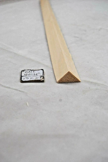Triangle Ceiling Molding 90/45/45 degrees - matches Dura Craft 5-162 dollhouse