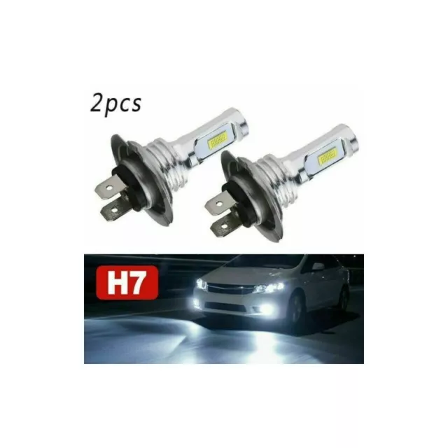 lot de 2 Ampoules H7 LED pour voiture - 55W 6000K