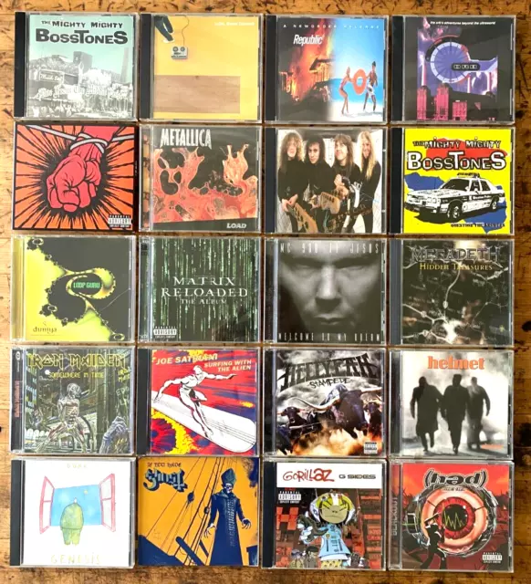 220 Rock/Punk/Pop CDs - Flaming Lips, Metallica, Parkway Drive, Notorious B.I.G