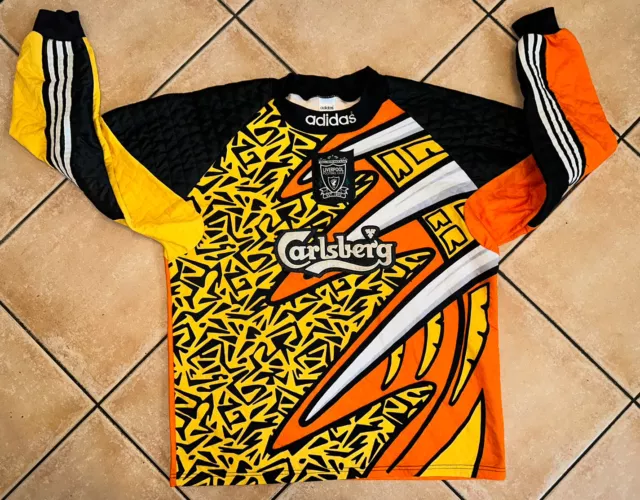 MAGLIA RARISSIMA ADIDAS Vintage Carlsberg Liverpool Trikot