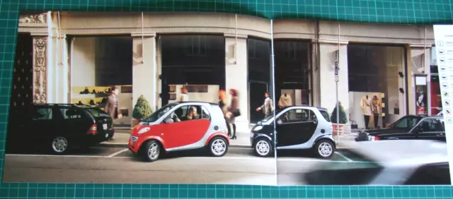 2001 Smart City Coupe Pure, Pulse & Passion Car Sales Brochure.