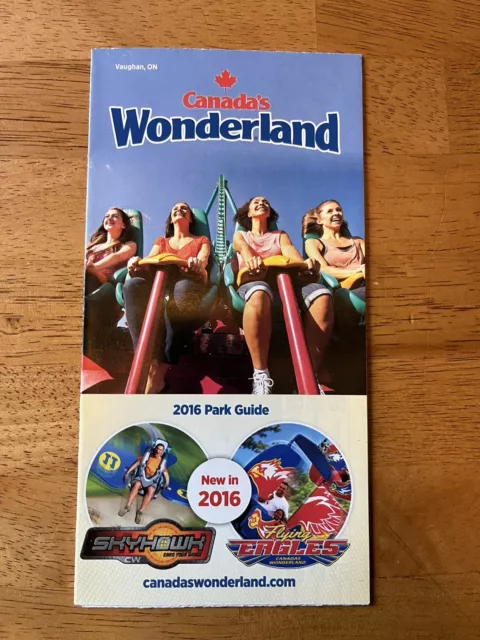 2005 CANADA'S WONDERLAND Amusement Park Map Brochure Guide Pamphlet £10 ...