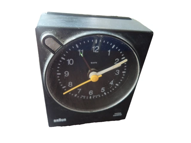インテリア時計 BRAUN voice control 4745 AB40vsl MOMA Vintage Braun Voice Control Alarm Clock Germany | eBay