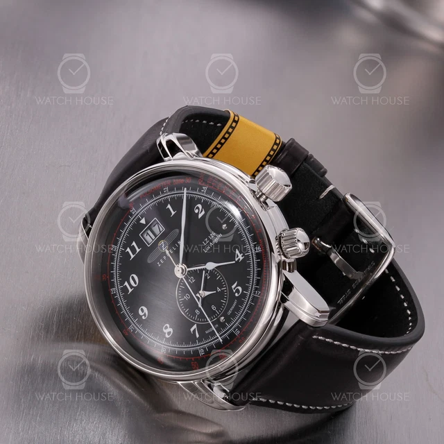 Zeppelin LZ126 Los Angeles 8644-2 Orologio Stile Vintage con secondo fuso orario
