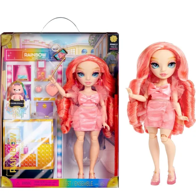 Rainbow High New Friends Pinkly Paige Fashion Doll with Accessories New /840