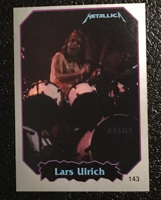 Lars Ulrich Metallica Sticker 1997 Ultra Figus International Rock Cards Drums
