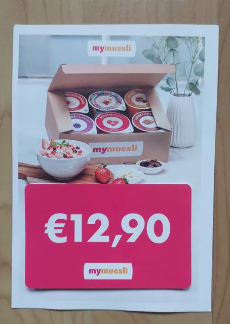 GRATIS mymuesli Probierpaket (statt €12,90) erhalten ab 10€ Einkauf
