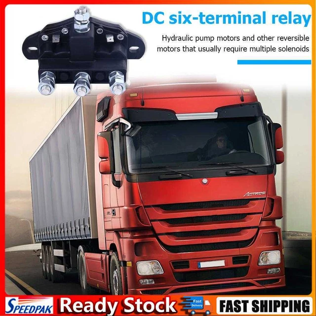 Universal Starter Solenoid Relay 6 Pole Winch Motor Reversing Solenoid Switch