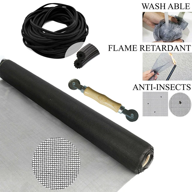 DIY FIBERGLASS SCREEN Porch and Patio Screen Mesh Repair Kit with