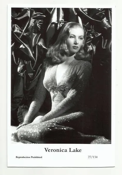 (Bx33) Veronica Lake Swiftsure Photo Postcard (27/134) Filmstar Pin Up Glamour