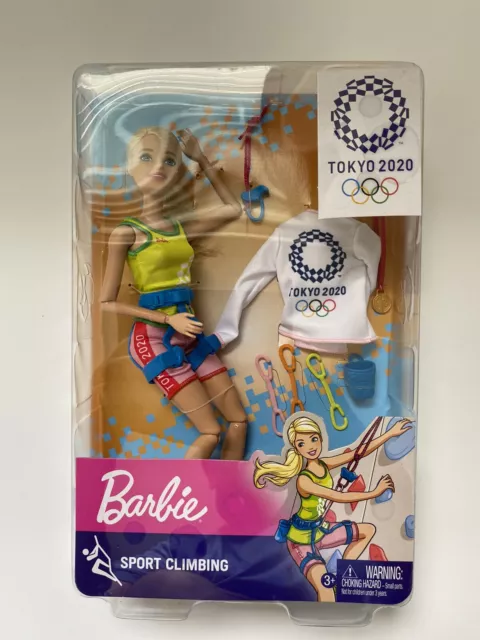 Barbie Sport Climbing Doll Olympic Games Tokyo. FREE Tracked Postage.