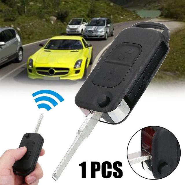 Portachiavi key case shell pieghevole flip nero lama non tagliata