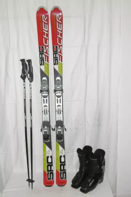 Fischer " Src " Top Ski Allround Carver 160 Cm + Head Skischuhe Gr: 41 Im Set.