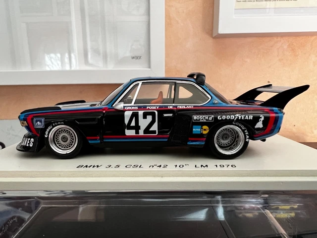 GRANDE Auto Voiture Miniature BMW 3.5 CSL Année 77 (Marque