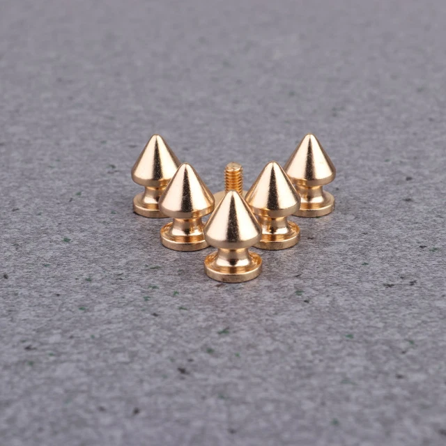 20 piezas Herramienta de remacha de cuero Accesorios Para Puntas Artesanales Tornillos Cría