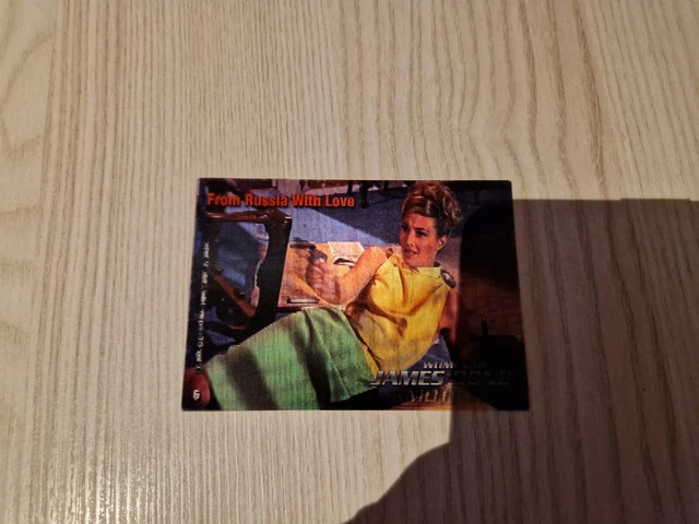 extrêmement rare carte holographique JAMES BOND 007