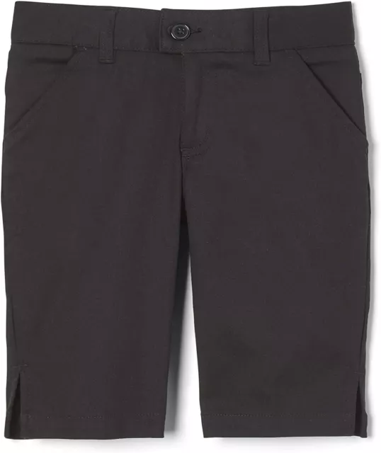 Juniors Black Stretch Bermuda Shorts SH9061JL French Toast Uniform Sizes 3 to 13