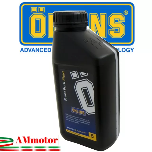 Ohlins Olio Forcella 5 1330 1 Litro Oil Fork Sospensione Forcella Moto