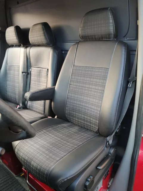 Sitzbezüge nach Maß Kunstleder Jacquard passend für Mercedes Vito W639