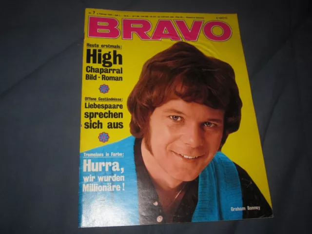 Bravo 9.2.1970 7/70 mit Mark Slade Starschnitt 12 Heft komplett