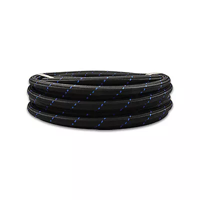 Vibrant Performance 11970B 10Ft Roll -10 Black Blue Nylon Braided Flex Hose Hose