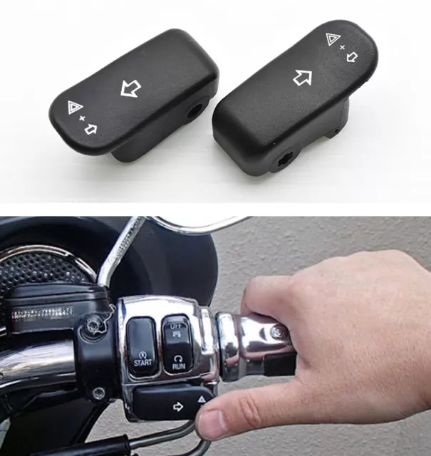 Turn Signal Switch Extension Caps For Harley Davidson VRSC V-Rod  Dyna FXD FXST