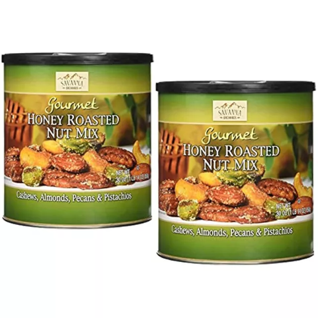 SAVANNA ORCHARDS GOURMET Honey Roasted Nut Mix - Cashews, Almonds