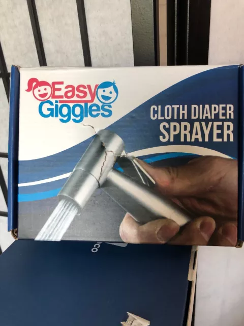 Easy Giggles Cloth Diaper Sprayer/Handheld Bidet Stainless Steel Brushed Nickel