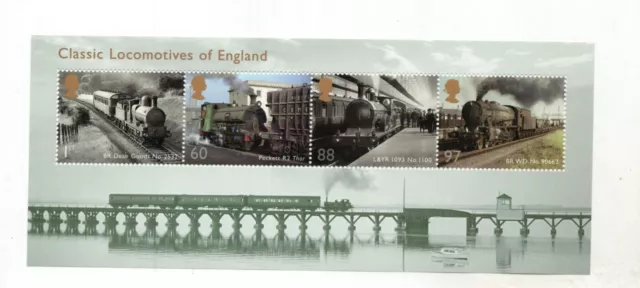 GB QEII 2011 Classic Locomotives England MINIATURE SHEET MNH