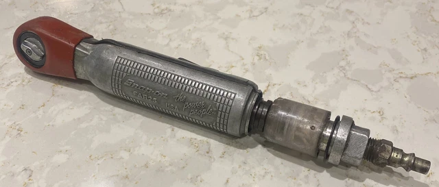 Vintage Snap On Tools FAR25 1/4” Drive Compact Pneumatic / Air Ratchet USA