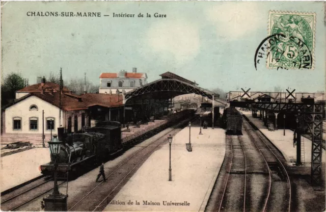 CPA AK CHALONS-sur-MARNE - interior of the station (743117)