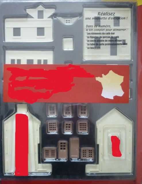 Le Village Français MKD - Bâtiment Miniature Pour Train Jouef, époque, Neuf