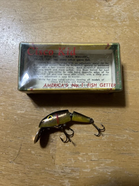 CISCO KID OLD Stock Fishing Lure 1001 Color Green And Brown $29.99 -  PicClick