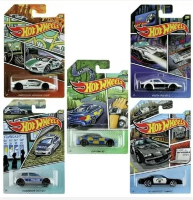  Hot Wheels 2016 Gran Turismo Bundle Set of 8 Die-Cast Vehicles,  1:64 Scale : Toys & Games