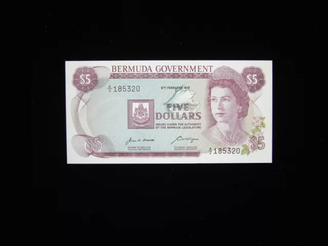 Bermuda 5 Dollars 1970 PMG 67 EPQ UNC P#24a Queen Elizabeth II Series A/I